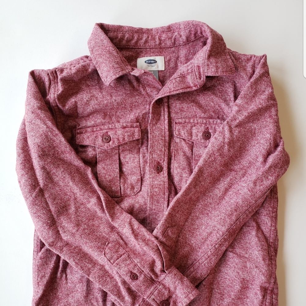 Old navy red button down. Size 6-7p